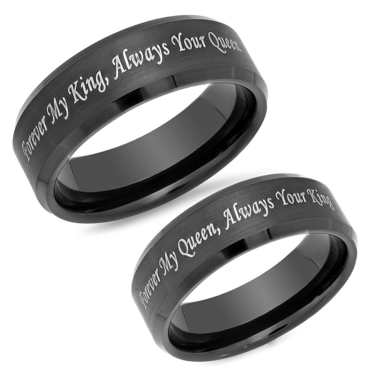 Urbana Her King His Queen Couple Ring Set